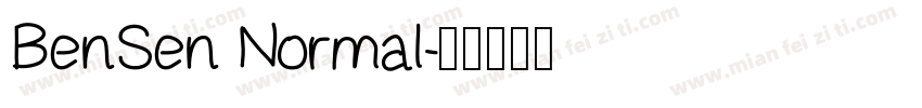 BenSen Normal字体转换